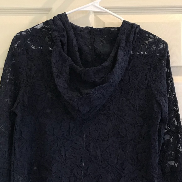 STARING AT STARS/URBAN OUTFITTERSblue lace hoodie - Picture 5 of 8